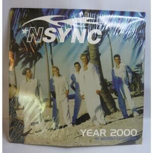 NSYNC Year 2000 Calendar New Sealed Justin Timberlake 16 Month Y2K Pop Music
